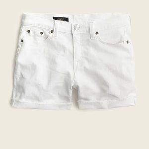 J Crew cut-off, white denim shorts, size 27